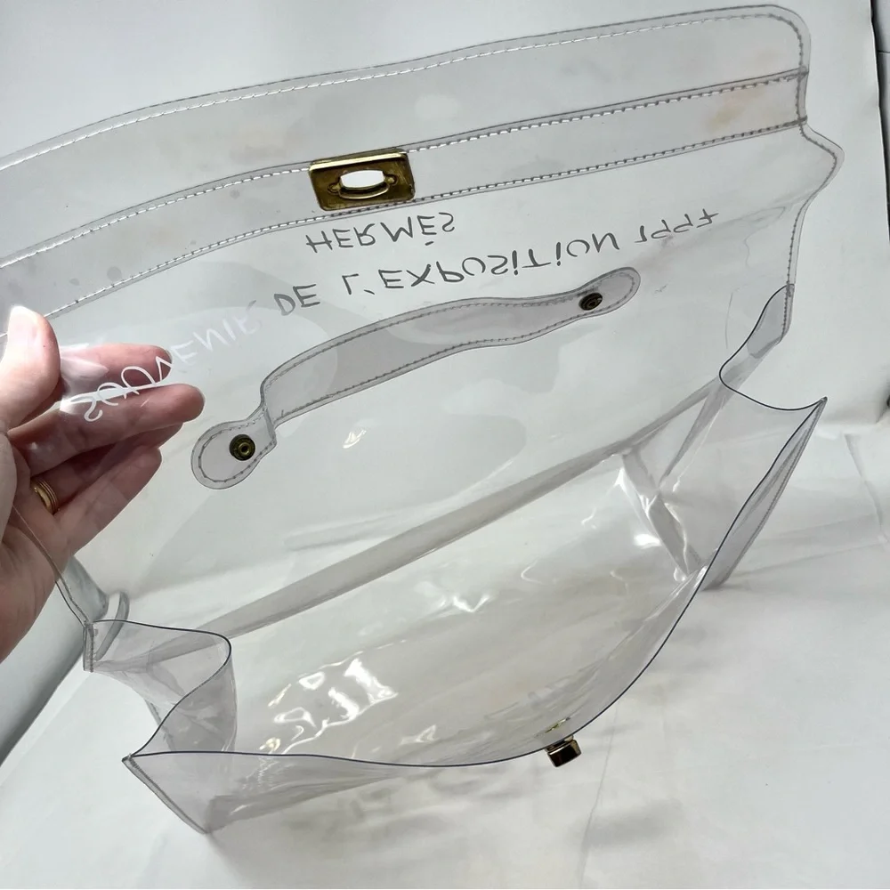 Hermes Clear Vinyl Kelly 40 Bag from 1997 Expo - Picture 6 of 14